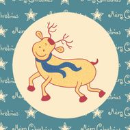 Christmas doodle deer