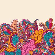 Abstract Doodle Flower Background