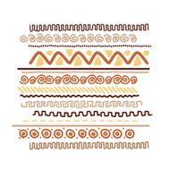 Design element with ethnic handmade ornament
