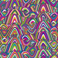 Seamless wave hand-drawn pattern N46