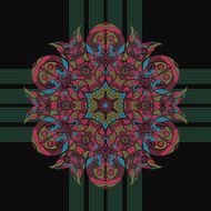 Seamless floral orient pattern in pastel colors Mandala oriental