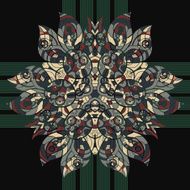Seamless floral orient pattern in pastel colors Mandala oriental N2