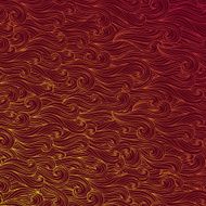 Seamless wave hand-drawn pattern waves background (seamlessly tiling) N4