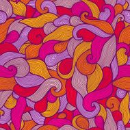 Seamless abstract hand-drawn pattern waves background N10