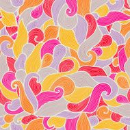 Seamless abstract hand-drawn pattern waves background N11