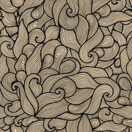 Seamless abstract hand-drawn pattern waves background N13