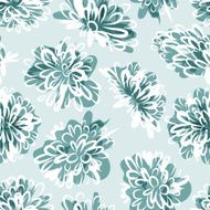 Frozen flowers seamless pattern for your design