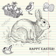 Vintage Easter rabbit N2