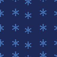 vector seamless pattern of snowflakes N3