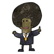 cartoon businessman with big hair N2