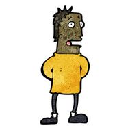 cartoon surprised man N215