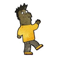 cartoon surprised man N216