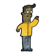 cartoon happy man N736