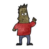 cartoon man with idea N237