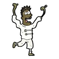 cartoon crazy mad man N7