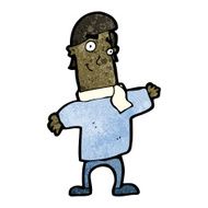cartoon friendly man N43
