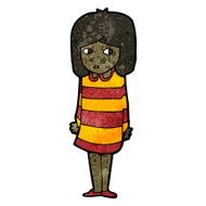 cartoon nervous girl N4