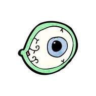 spooky mystic eye cartoon N7