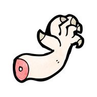 cartoon monster arm N133