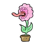 funny flower cartoon character N6