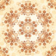 Ornate vintage vector pattern in mehndi style N3