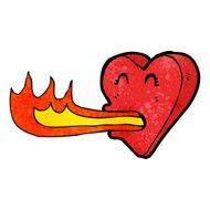 cartoon fire breathing heart N4