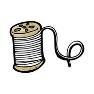 needle and thread cartoon N6