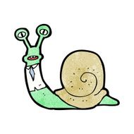 cartoon sensible business snail N2