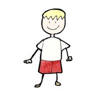 child&#039;s drawing of a boy N2