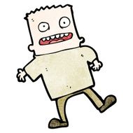 cartoon happy man N738