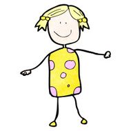 child&#039;s drawing of a woman N2