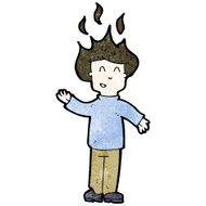 cartoon man with flyaway hair N2