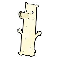 funny cartoon polar bear N30