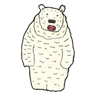 funny cartoon polar bear N31