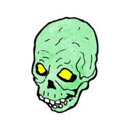 cartoon green skull N2