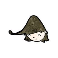 cartoon happy girl N152