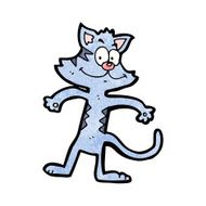 funny cartoon cat N254