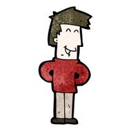 cartoon happy man N740