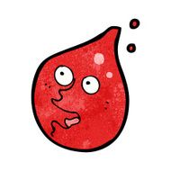 happy cartoon blood drop N7