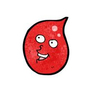 happy cartoon blood drop N8