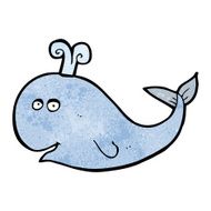 Cartoon Whale N132