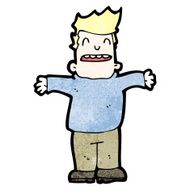 cartoon man with open arms N16