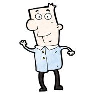 happy cartoon man N19