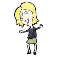 cartoon dancing woman N77
