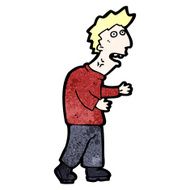 cartoon stressed man N107