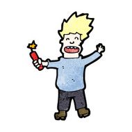 cartoon man with stick of dynamite N7