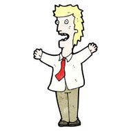 cartoon stressed man N108