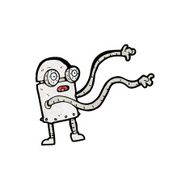 cartoon little robot N21