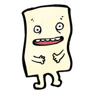 cartoon paper letter character N6