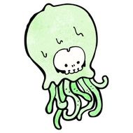 weird cartoon alien N4